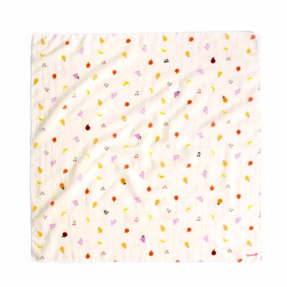 Madewell Fruit Embroidered Edge-Detail Bandana - Picture 2 of 6